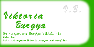 viktoria burgya business card